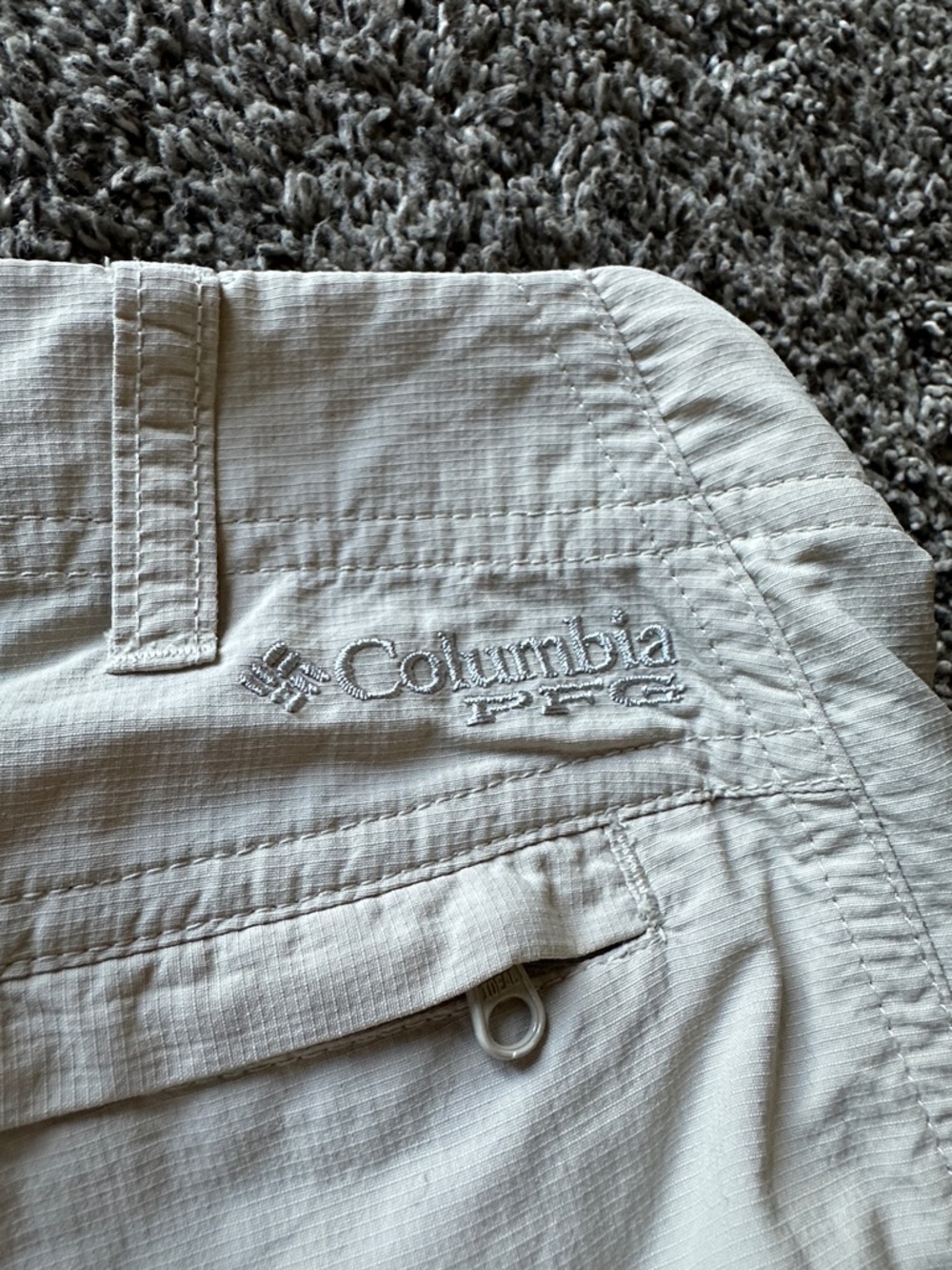 Columbia Light Beige Casual Fishing Straight-Leg Water Wicking Pant Size 6 Sport - Picture 7 of 11